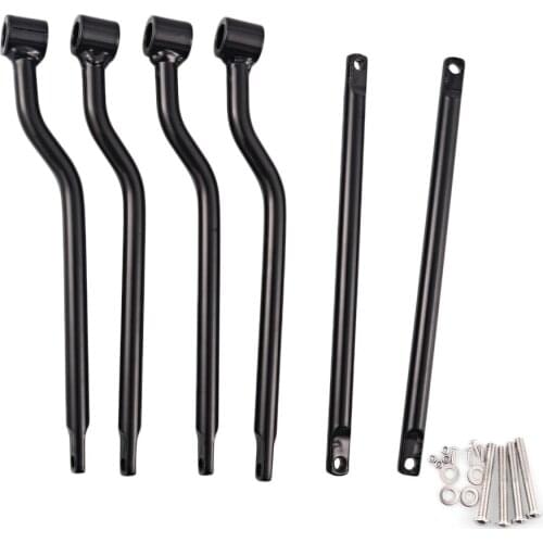 Motorcycle Black/Silver Universal Saddle Bag Support Bars Mounts Bracket Side Luggage For Harley Kawasaki Honda Yamaha Suzuki