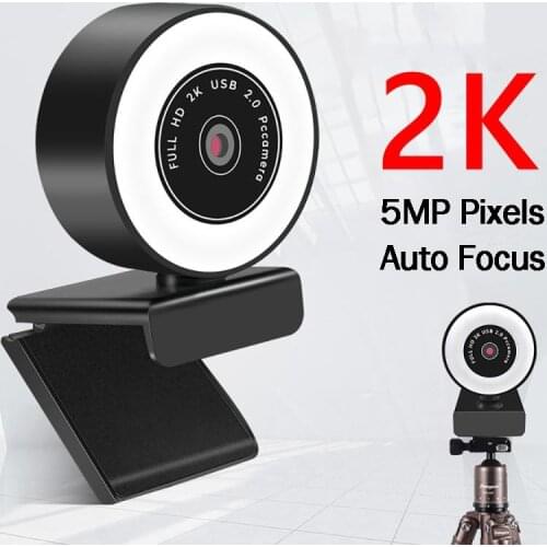Full HD Webcam 2K Web Camera Auto Focus with Microphone For PC Laptop 1080P Web Cam for Online Study Conference Youtube