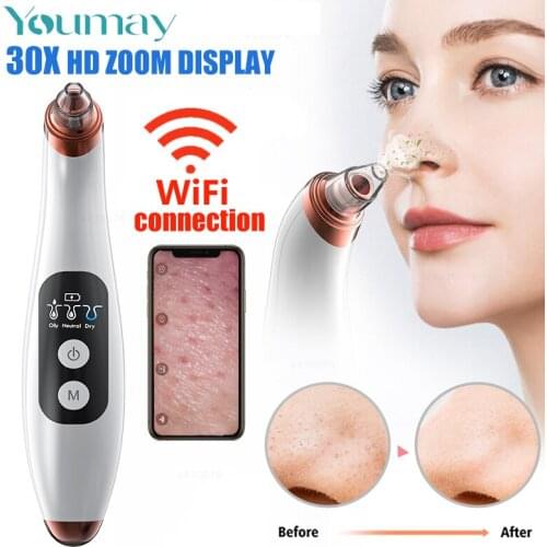 Youmay Blackhead Remover Face Deep Cleaner T Zone Pore Acne Pimple Removal Vacuum Suction Facial Diamond Beauty Clean Skin Tool