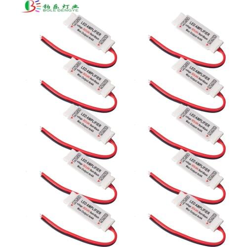 5 pin RGBW Amplifier 10 pcs DC12/24V RGBW Controller 4 Chinnel for 5050 RGB Warm White RGBWW LED Strip