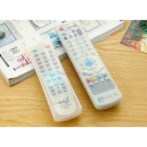 500pcs Silicone Remote Control Cover Transparent TV Remote Control Case Air Conditioning Dust Protect Storage Bag Waterproof