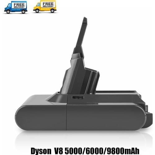 9.8Ah 21.6V Rechargeable Battery for Dyson V8 Battery V8 Series V8 Fluffy Li-ion SV10 Vacuum Cleaner Lithium Ion Battery L70
