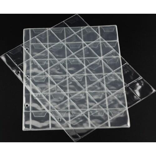 10PCS album for coins albums page 20/30/42 pocket coins collection PVC transparent inside pages 250 x 200 mm coins loose leaf