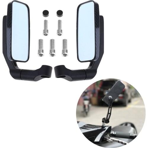 Aluminum Pair 8mm 10mm Rear View Side Back Mirrors Motorcycle Rearview Universal Accessories