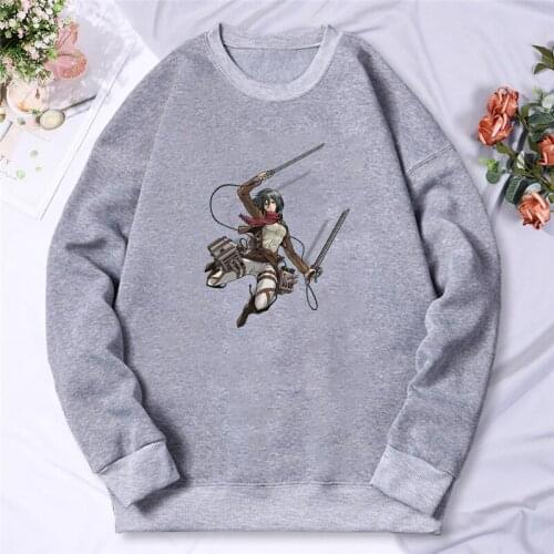 Anime Titans Attack Graphic Hoodies Men Manga Attack on Titan Fashion Pullover Unique Cartoon Printed Harajuku Sweatshirt Male