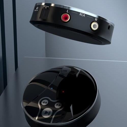 AUX Optical Input Bluetooth-compatible Receiver Small Piece Car Kits RCA 3.5mm Jack Adapter Stable Connection