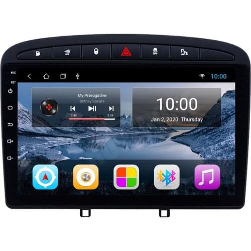 RoverOne Car Radio Stereo For Peugeot 408 308 2010 2011 2012 - 2016 Android 10 GPS Navigation Autoradio Bluetooth Head Unit
