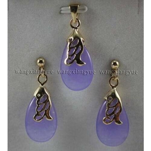 FREE shipping>>>>> 12x20mm Alexandrite Beads Inlay Natural stone earrings Pendant Necklace set