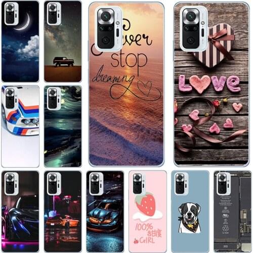 Phone Cases For Xiaomi Redmi Note 10 Pro Max 2021 6.67 inch Soft TPU Cover Color Luxury Popular Printing Mobile Fashion Bags