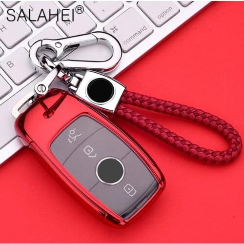 TPU+PC Car Key Cover Case For Mercedes Benz 2017 E Class W213 2018 S class Car Styling Protection Shell Interior Accessories