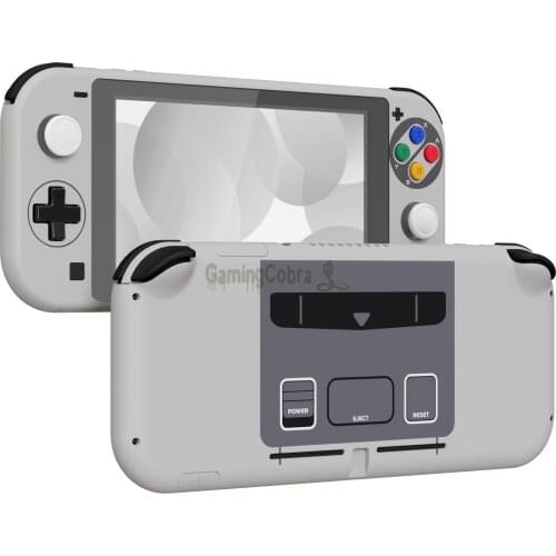 EXtremeRate Classic NES / SNES Style Replacement Shell Handheld Controller Housing Protector with Screen for NS Switch Lite