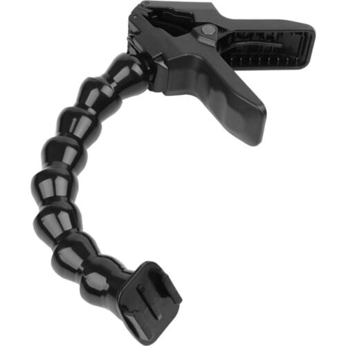 Flex Clamp Mount With Flexible Adjustable Gooseneck 7-section Clamp Vigorously Clamp For Gopro Hero 9/8/7/6/5/4 Accessories