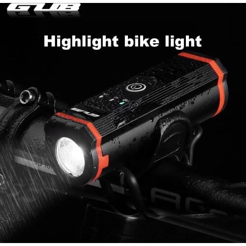GUB 400 Lumens Waterproof Bicycle Headlights 2200mAH LED Lamp USB Rechargeable MTB Road Bike Front Handlebar Bike Accessories