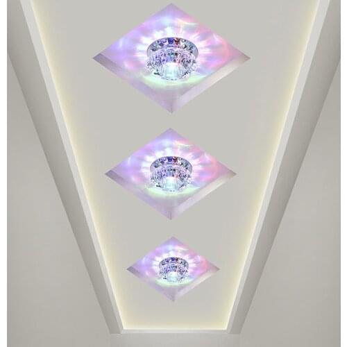 3W Crystal LED Ceiling Lights Aisle Lights Corridor Entrance Hall Ceiling Lustre Lamp AC85-240V Living Room Lamp Bedroom Lamp