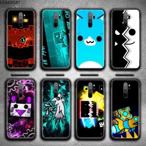 Game Geometry Dash Phone Case for Redmi 9A 8A 7 6 6A Note 9 8 8T Pro Max Redmi 9 K20 K30 Pro