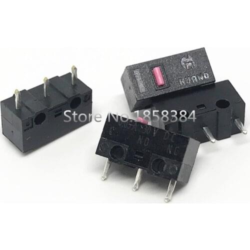 Micro switch button 10PCS/LOT HUANO mouse life of 10 million silver contact powder point