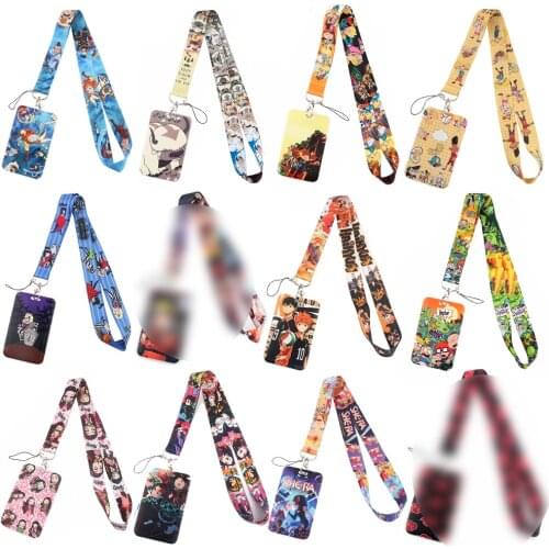 LT47 Anime Haikyuu Cats Lanyards for Key Neck Strap lanyard card ID Holder Gym Key Chain Key Holder Hang Rope Key Rings Gifts