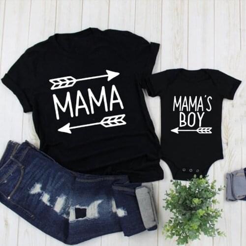 Mama Mini Shirts Mommy and Me Outfits Mom and Baby Matching TShirts Gift for Mother Family Matching Outfits Clothes