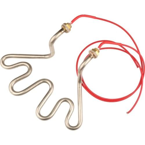 Isuotuo 304 Stainless Steel 4U Heating Element Electric Tube Heater Dry Burning Pipe Oven Air Heating Element