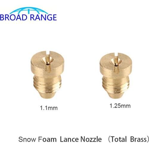 Foam Cannon Orifice Nozzle Tips Replacement Thread Nozzle for Snow Foam Lance, 1.1mm &1.25mm High Pressure Washer Accessory