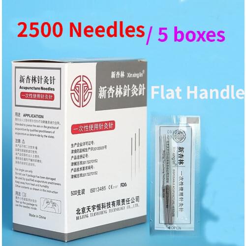 Disposable Sterile Acupuncture Sharp Sterilized Needle With Tube Body Acupoint Stimulate Single Use Multi Size 2500Pcs/Lot
