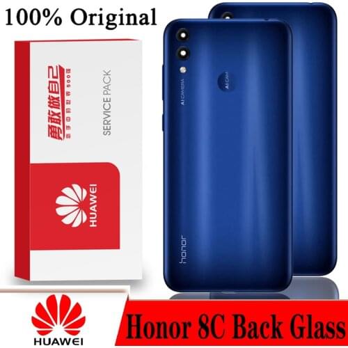 Original Back Cover for HUAWEI Honor 8C Spare Parts Back Battery Door Housing with Camera Frame Repair Parts