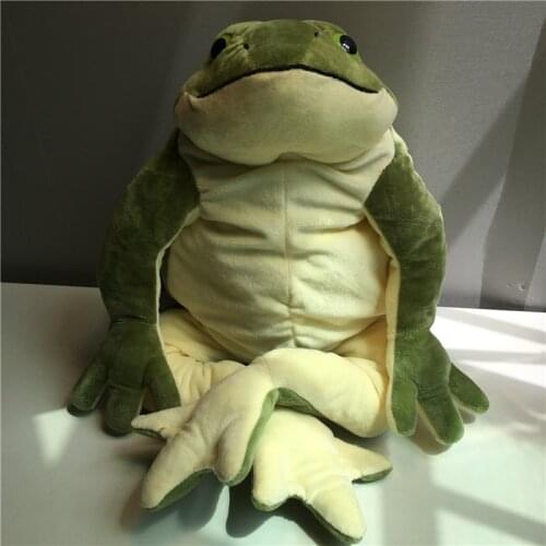 New Hot Disney Movie Anime Cartoon Kermit Frog Plush Toy Kawaii Animal Frog Soft Stuffed Doll Kids Gift 55cm