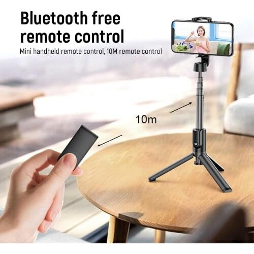3 in 1 selfie stick bluetooth remote control mobile phone stable foldable portable desktop stand M12 multifunctional new