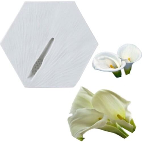 Calla lily Stamen Silicone Molds Fondant Cakes Decor Tools Silicone Molds Sugarcraft Chocolate Baking Tools Cakes Gumpaste Form