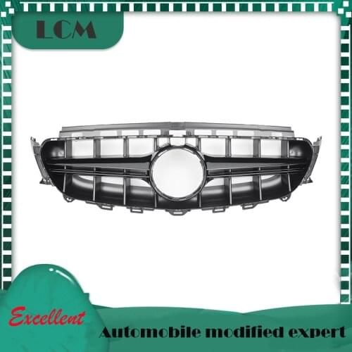 A Style with Camera Hole Front Bumper Grille For Mercedes For Benz E-class W213 E200 E250 E300 E320 E350 2016-on with Emblem