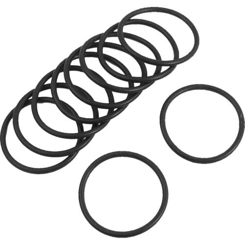 Uxcell 10 Pcs 3Mm Black Rubber O Shaped Rings Oil Seal Gasket Washer Id . | 40mm | 42mm | 44mm | 46mm | 47mm | 49mm | 52mm