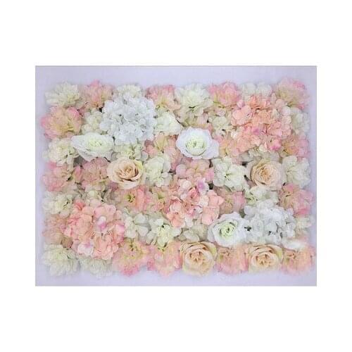 Exellent 2.4M x 2.4M Wedding Flower Wall baby pink Dalia flower backdrop wedding stage decoration