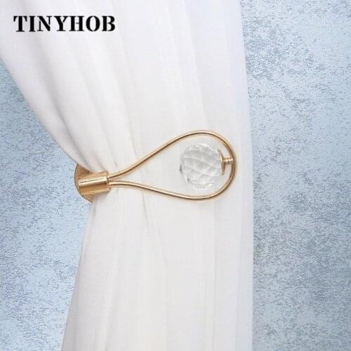 2 PCS Crystal Curtain Holdback BlackWall Tie Hooks Hanger Holder Vintage European Bronze Window Screens Accessories Home Decor
