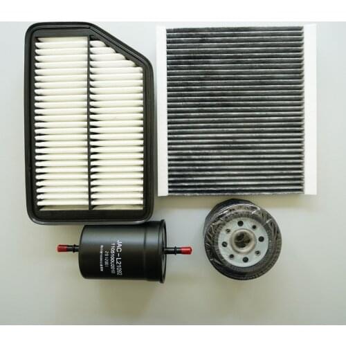 Air filter +cabin air condition filter + fuel + Oil filter for JAC S5