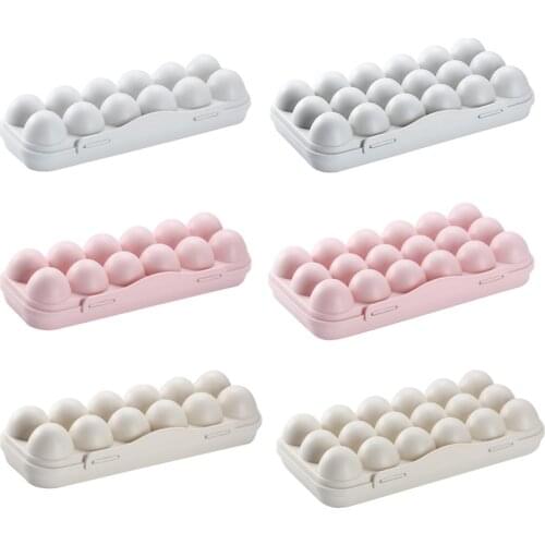 Kitchen Egg Storage Box 12 Grid Egg Box Food Container Organizer Box Household Kitchen Egg Holder With Lid Refrigerated Storage