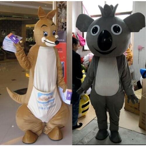 Kangaroo Mascot Costume Koala Mascot Costum Cartoon Cosplay Custom Adult Mascot Dress Amusement Park Outfit Free Shipping