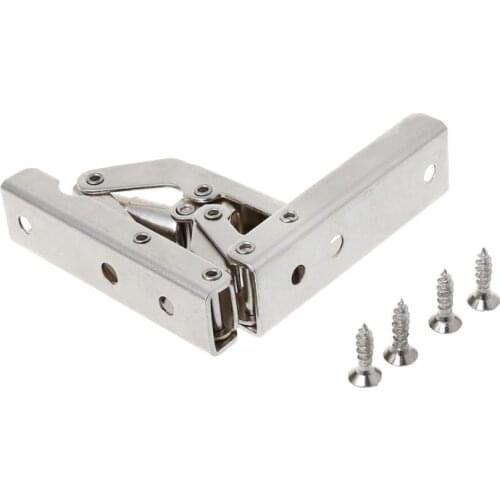 1 Pc 90 Degree Folding Door/Shelf Hinge Hidden Bracket Table Holder Furniture Parts