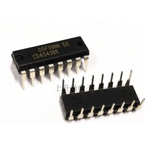 10pcs CD4543BE DIP16 CD4543 DIP NEW