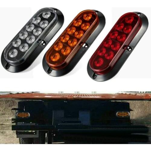 12v 10 Led Piranha lamp Truck Side Lights For nissan renault trucks scania setra volvo vw Brake Light
