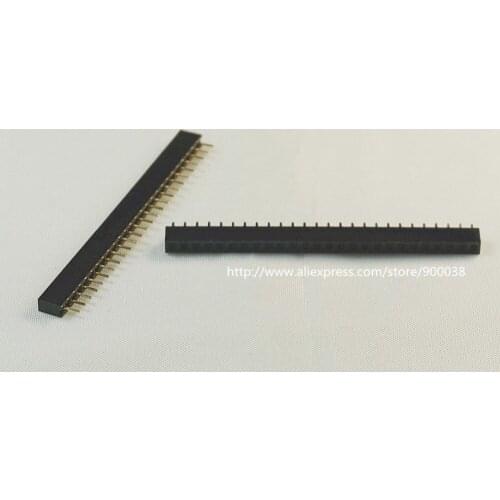 20pcs 1x26 P 26 Pin 2.0 mm PCB Female Header Pin Headers Single row Straight Through Hole Insulator height 4.30mm Rohs Reach