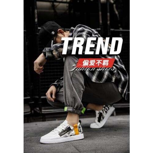 2021 New Tidal Current Men Sneakers Casual Walking Young People Hot Sale Printing Fashion Flat Vulcanized Shoes 39-44 Size
