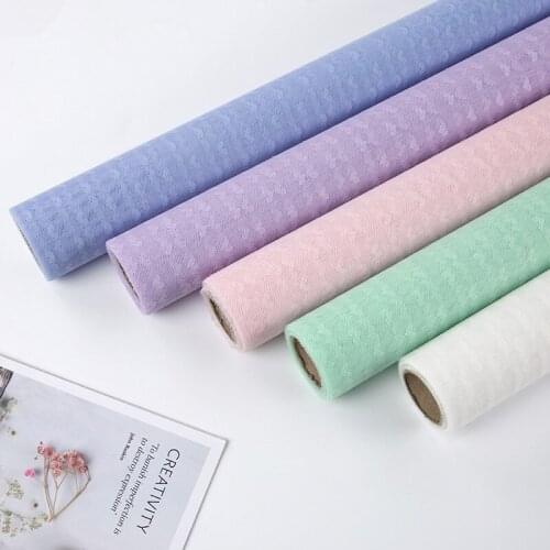 4.5M/Pack Mini Loving Heart Yarn Scrapbook Decorate Gauze Flowers Bouquet Wrapping Paper Florist Materials Craft Supplies Paper