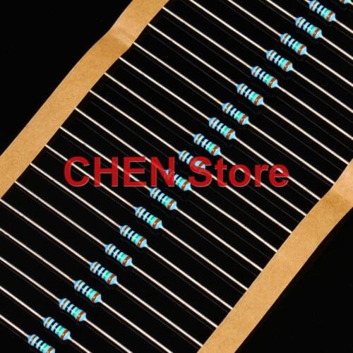 50PCS VISHAY BC MRS25 0.25W 1/4W 100R-910R 1% Copper foot metal film audio resistor 130R 180R 220R 270R 330R 430R 470R 820R