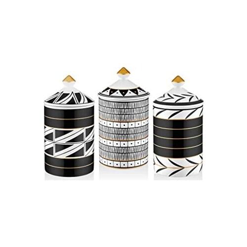 Fancy Series Storage Jars, Set of 3