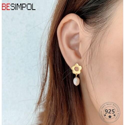 Серьги с жемчугом Besimpol China At AliExpress
