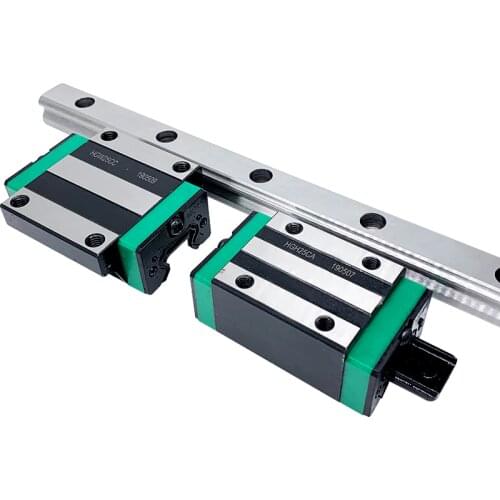 Free shipping 20mm 1set Precision rail 1PC HGH20 Linear guide+2PCS HGH20/HGW20 Block L 300 400 500 600 700 800-1200 mm for CNC
