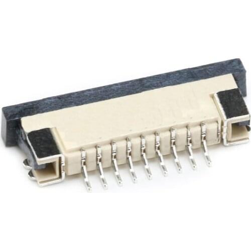 Free shipping 20pc FFC/FPC 9P 1mm Pitch Cable socket Flat Connector buttom Contact 9PIN