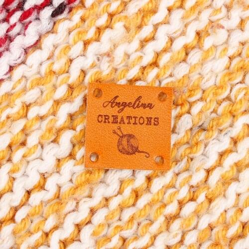 Custom Tags,Leather Tags, personalized tags, knit labels, Custom Name, Handmade, Custom Design, Name Tags (PB1738)