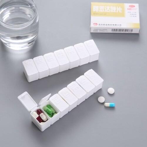 Cany Portable Candy Vitamin Storage Travel Accessories 7 Days Medicine Pill Box Holder Weekly Storage Organizer Container Case