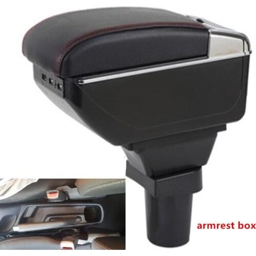 For ToyotaPrius C Prius C armrest box central Store content Storage box Aqua armrest box with cup holder ashtray USB interface